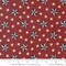 Fabric Moda Brave Crimson Tossed Stars America 250 Years by the Quarter Yard 56181-12